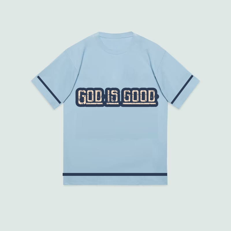 God is good blue  Unisex organic cotton t-shirt