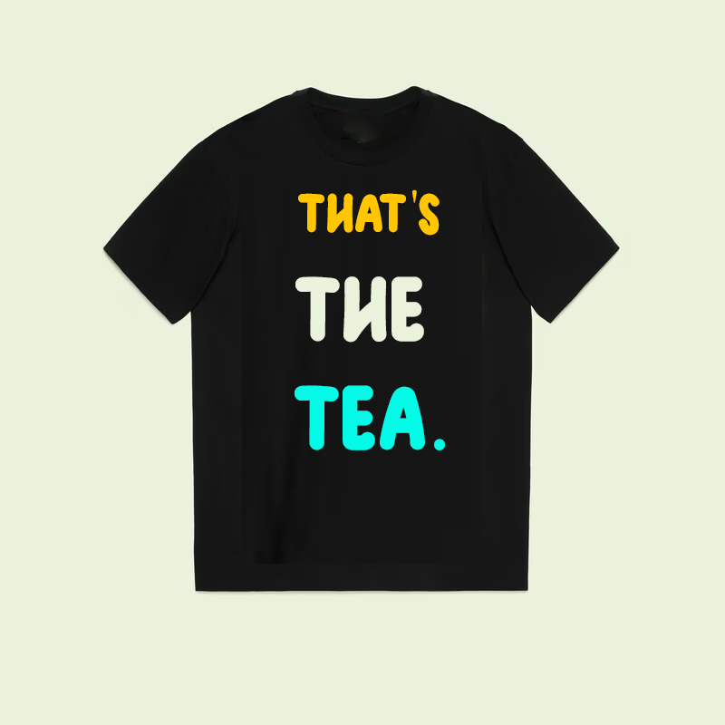Multi color oswald font that the tea unisex t-shirt