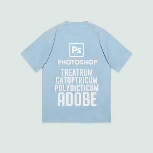 Adobe photoshop skyblue Unisex t-shirt