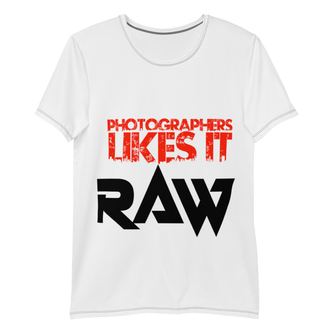 Photographer likes it raw All-Over Print Men's Athletic T-shirt