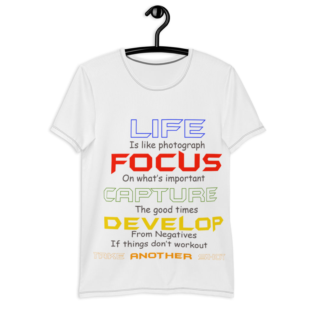 Life focus capture All-Over Print Men's Athletic T-shirt