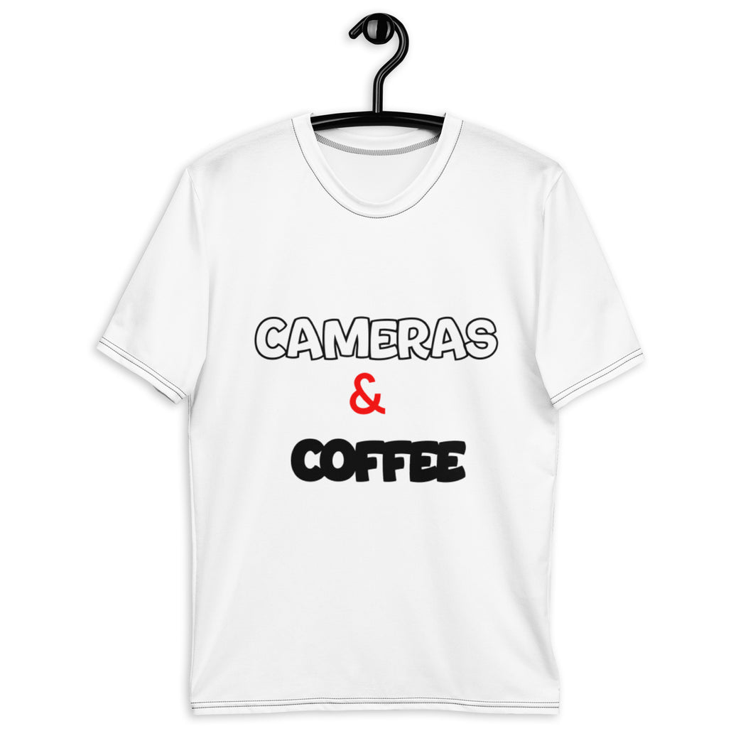 Cameras and coffee Men's t-shirt