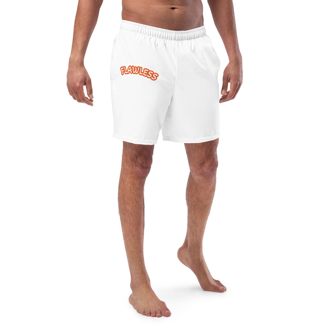 Flawless white Men's swim trunks