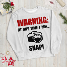 Load image into Gallery viewer, Warning Snap Unisex Sweatshirt
