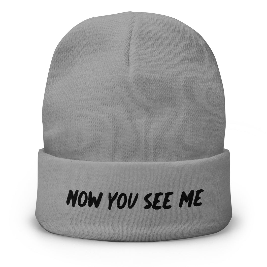 Now you see me Embroidered Beanie