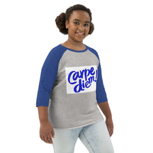 Load image into Gallery viewer, Carpe diem Youth baseball shirt
